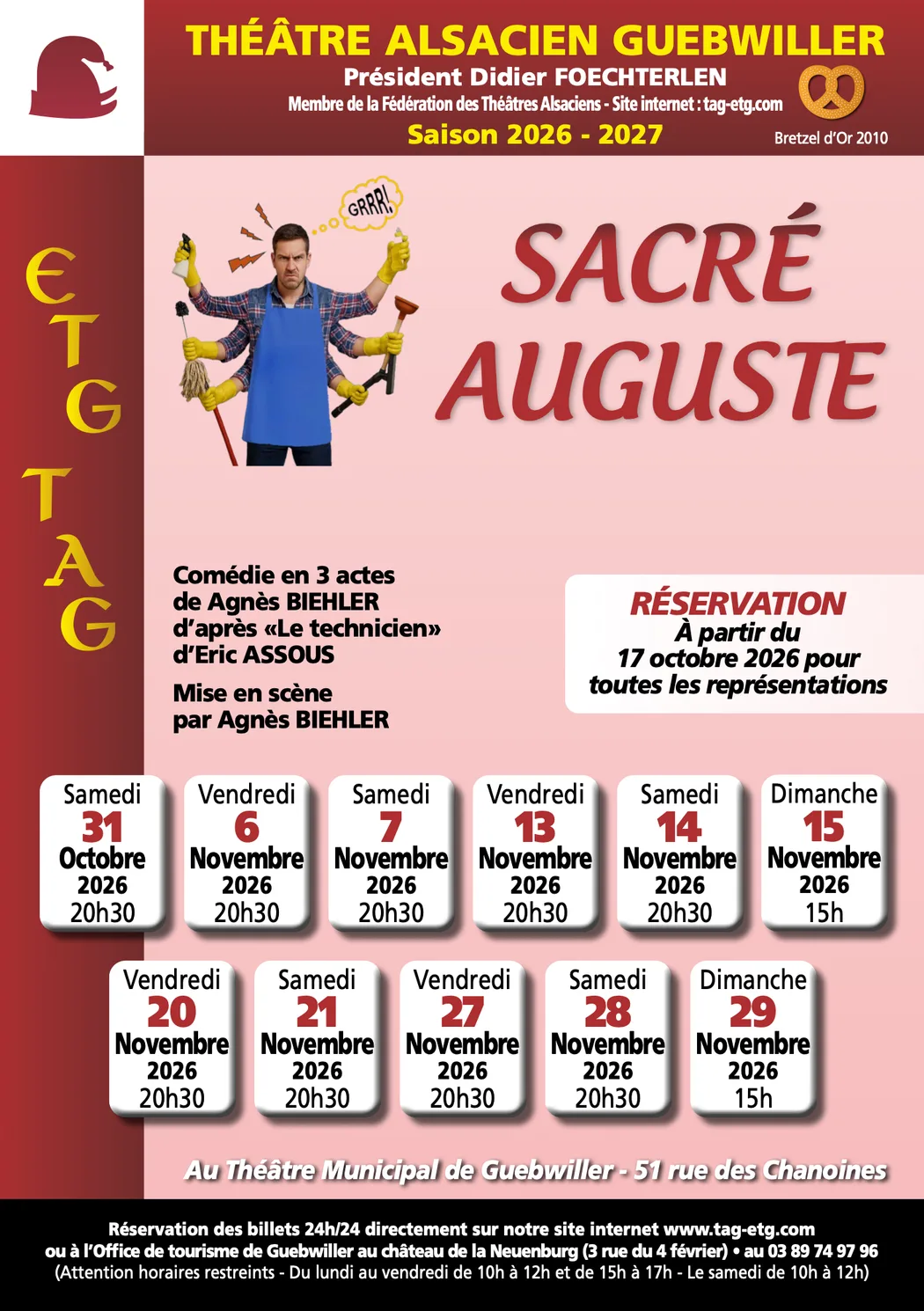 Affiche de Sacré Auguste